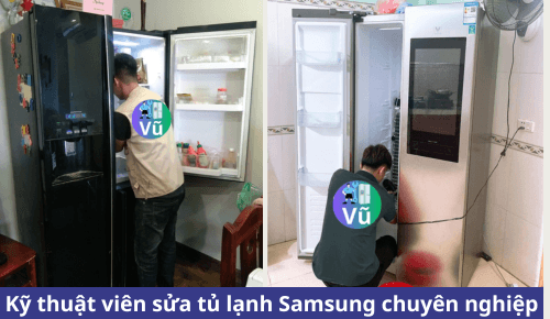 Kỹ thuật viên sửa tủ lạnh Samsung chuyên nghiệp