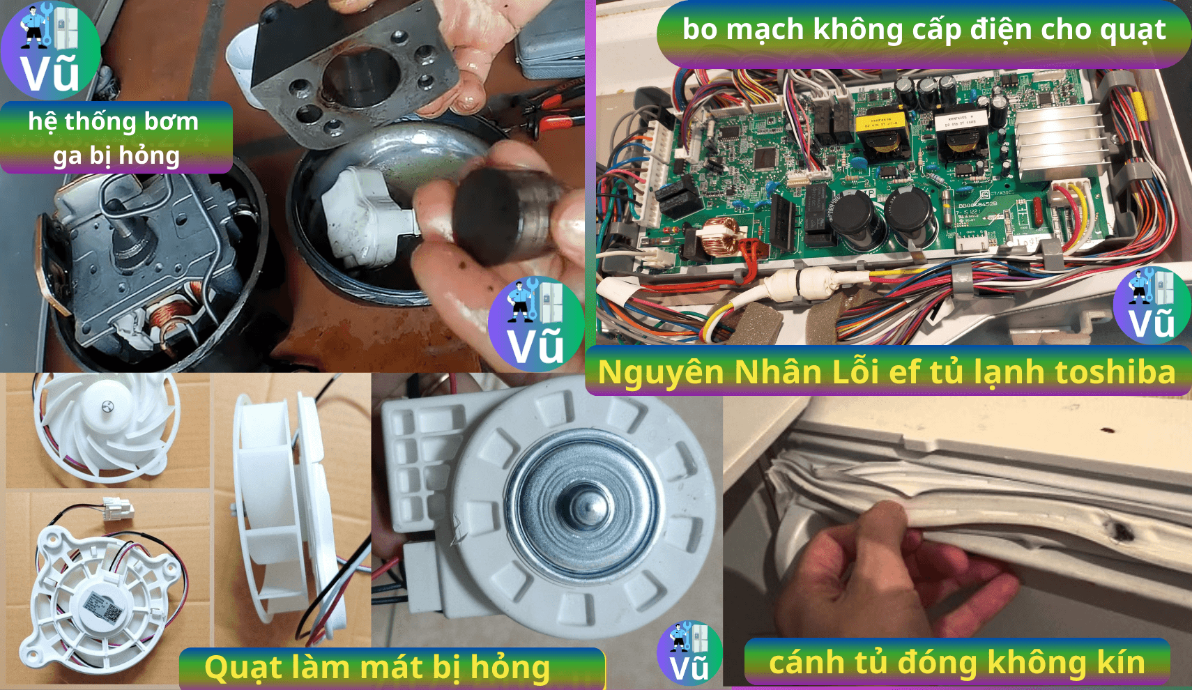 nguyên nhân gây lỗi ef tủ lạnh toshiba